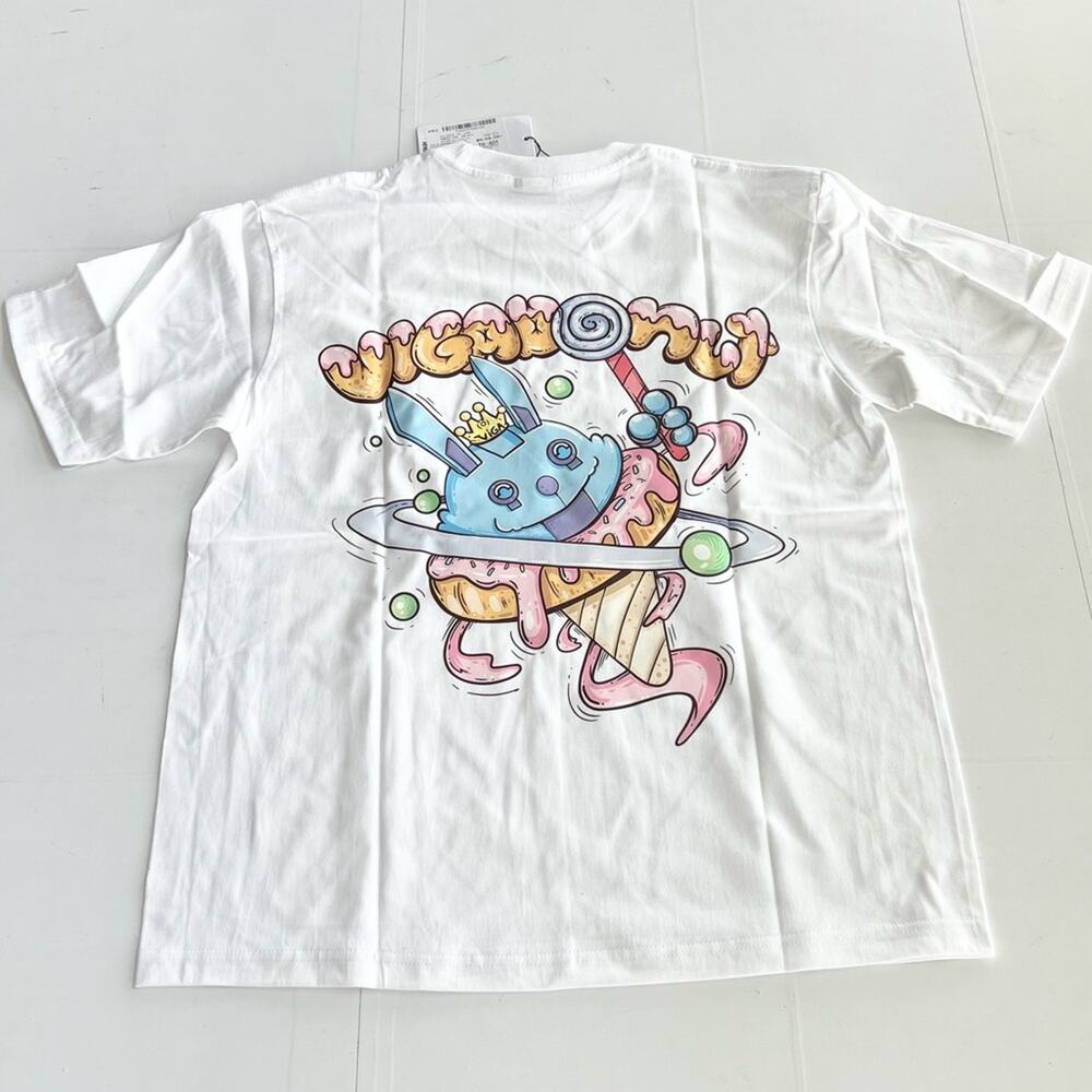 New HEYBIG Graphic Short Sleeve Tee Shirt TH-401 UNISEX SIZE Large Viga Donut